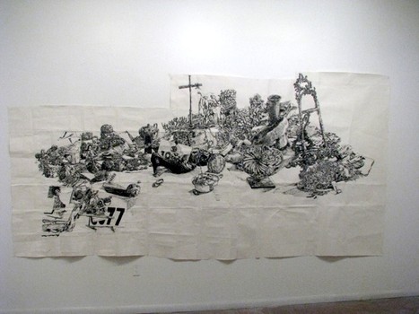 'Untitled,' a drawing by Dawn Clements, an artist who was included in the last Whitney Biennial.
